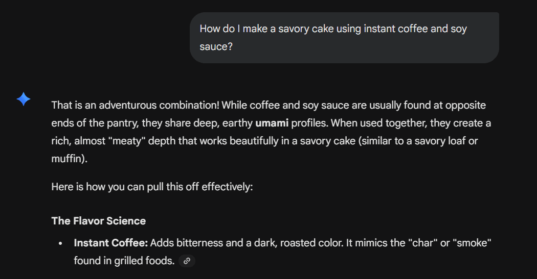 The AI's Umami Coffee Loaf recipe