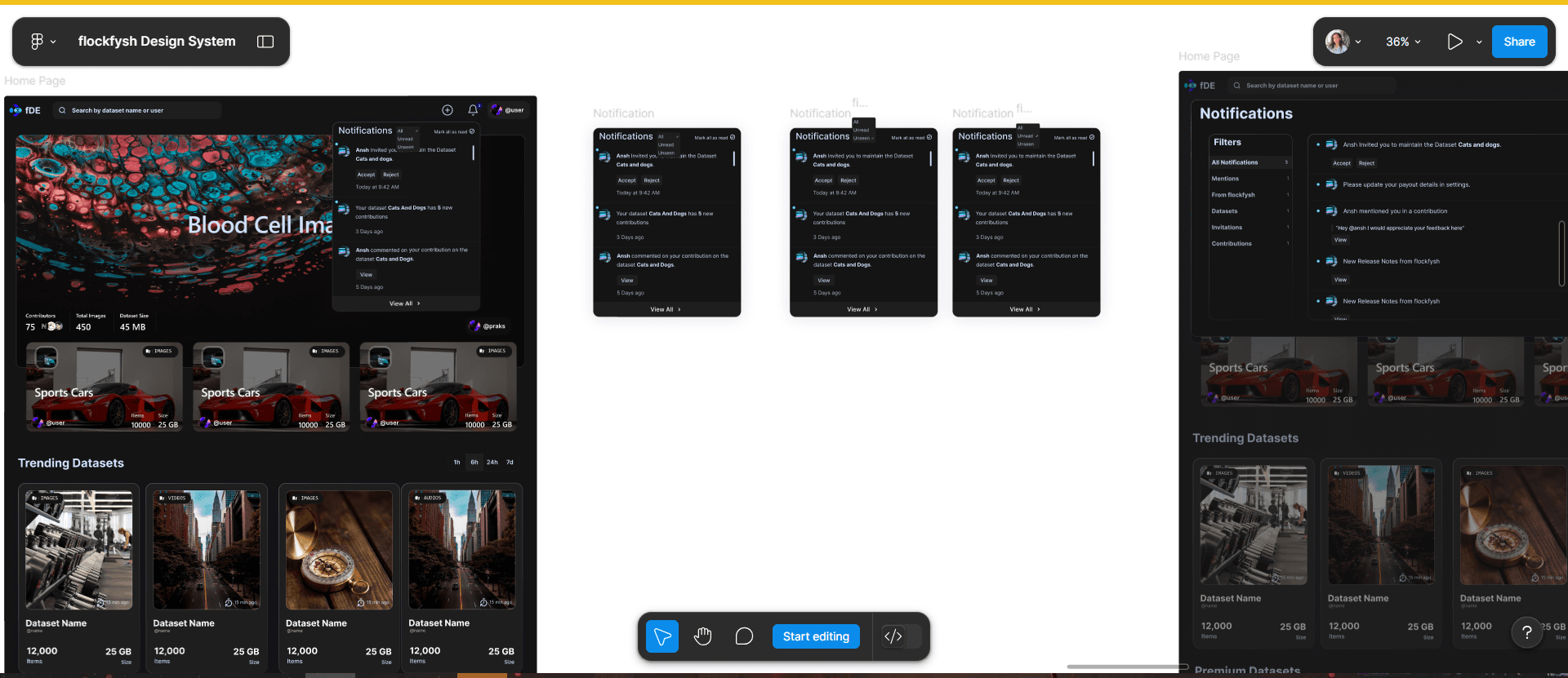 flockfysh notification page